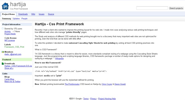 hartijaCssPrintFramework